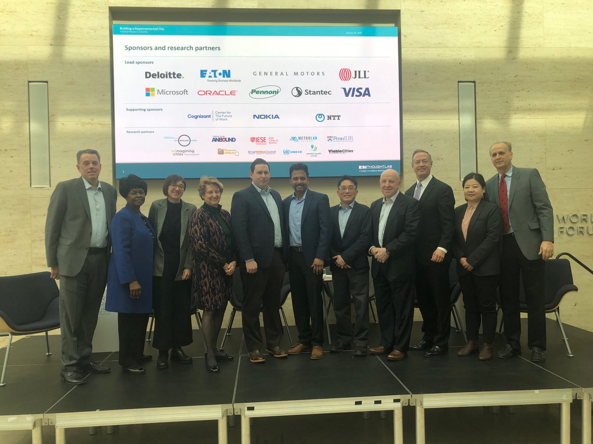 ThoughtLabGroup's tweet photo. Building a #HyperconnectedCity research coalition members @PennIUR @GenieBirch @Pennoni @joeviscuso @NTTDATAServices William Baver @Deloitte Piyush Pandey w/ Ana Moreno of @UNHABITAT & frmr MD Gov @MartinOMalley were panelists today at our @perryworldhouse #smartcities https://t.co/UcKMM4anQ0