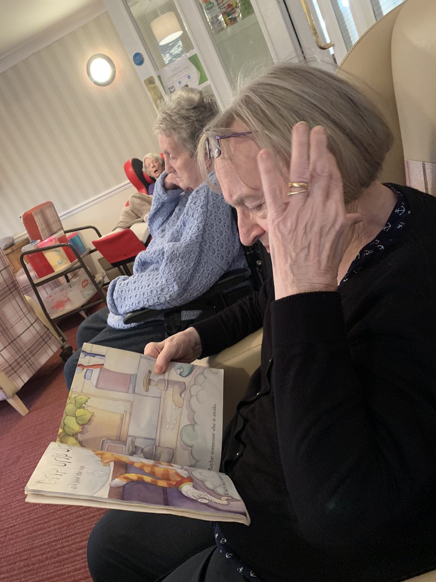 Our beautiful Senga maintaining her skill in reading and really enjoys simple stories that she can share with her grandchildren&amp; the lovely children from glendee nursery 📔❤️<a href="/InshawSheila/">Sheila Inshaw</a> <a href="/HolmesCareGroup/">Holmes Care Group 💚</a> <a href="/DementiaFriends/">Dementia Friends</a> <a href="/DementiaUK/">Dementia UK</a> <a href="/WhatsOnRen/">What's On Renfrewshire</a> <a href="/GlendeeC/">Glendee Early Learning and Childcare Centre</a>