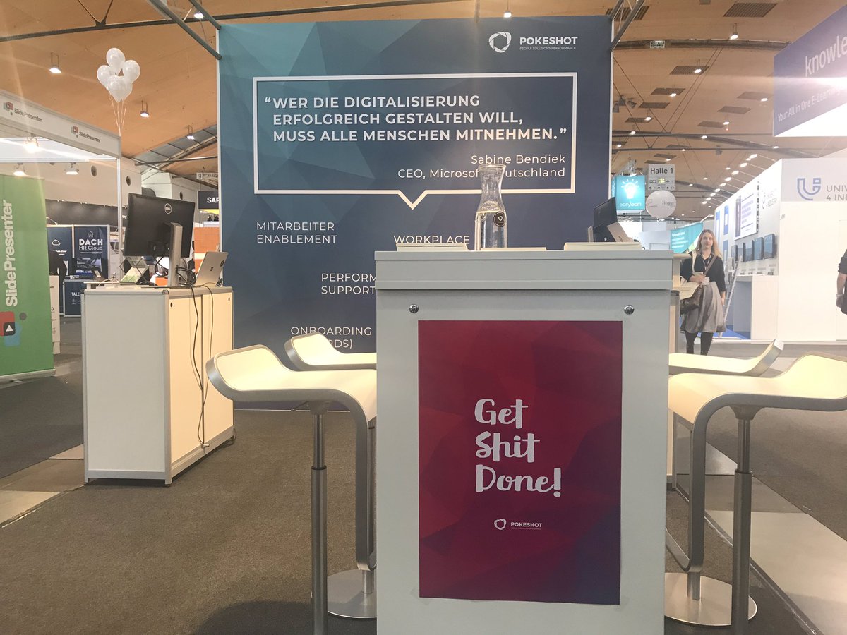 ... und nicht vergessen“get shit done“ Poster abholen Halle 1, Stand E96
#CorporateLearning #learntec #CLchatDE #learning #wissen #machen #workplacelearning #transformation #lernen #msteams #office365 #modernworkplace #getshitdone