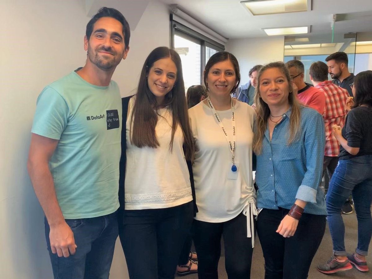 DataArt_Latam's tweet image. Eduardo (developer) es mentor, Paula es HR, Emilia (project manager) es expert ante candidatos y Daniela (designer) es speaker en eventos 🙌 ¡En DataArt las posibilidades de desarrollo profesional son infinitas! #ProfessionalDevelopmentWeek