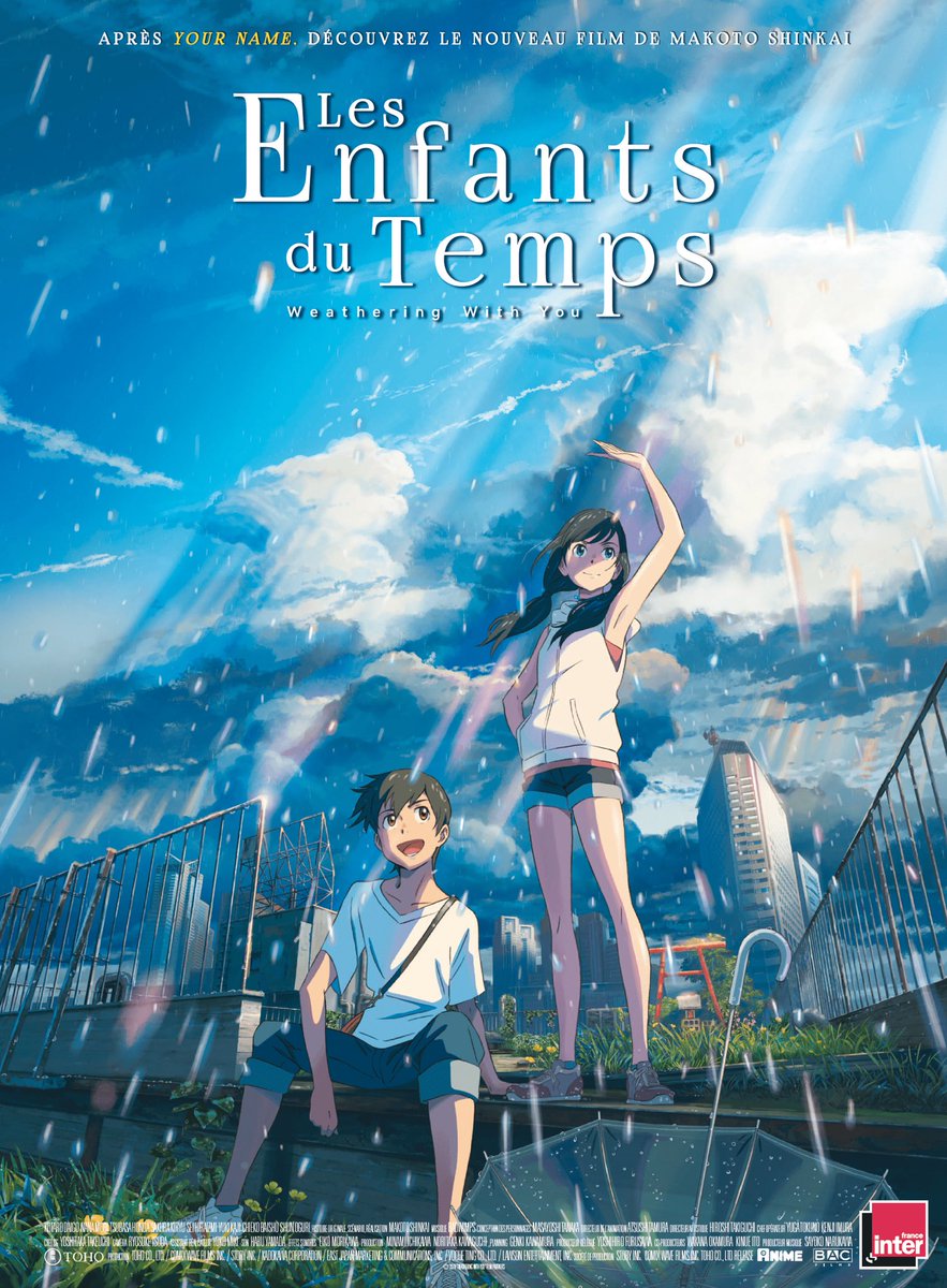 Les enfants du temps, écrit et réalisé par Makoto Shinkai Au cinéma