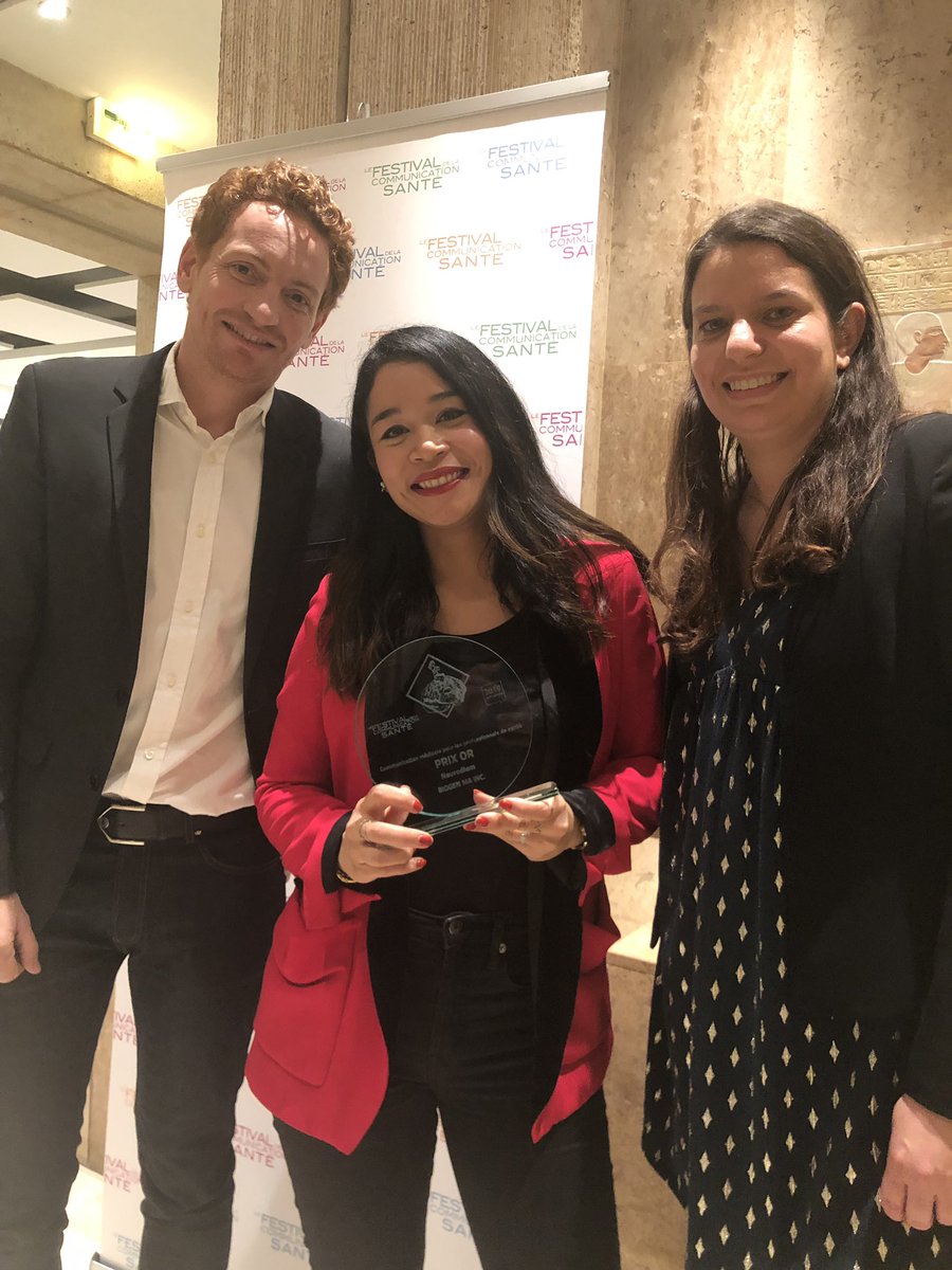 AddictionAgency's tweet image. GOLD 🏆 au @FestiComSante avec @biogen pour le projet Neurodiem ! #verslinfinietaudela 🚀 🧠