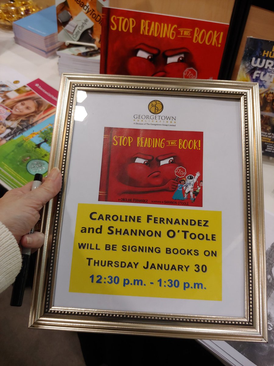ParentClub's tweet photo. So this happened at @ONLibraryAssoc today...@commondeer_press
@shannonotooleart
@georgetownpubl
#StopReadingThisBook https://t.co/N5Qn4wGbmh