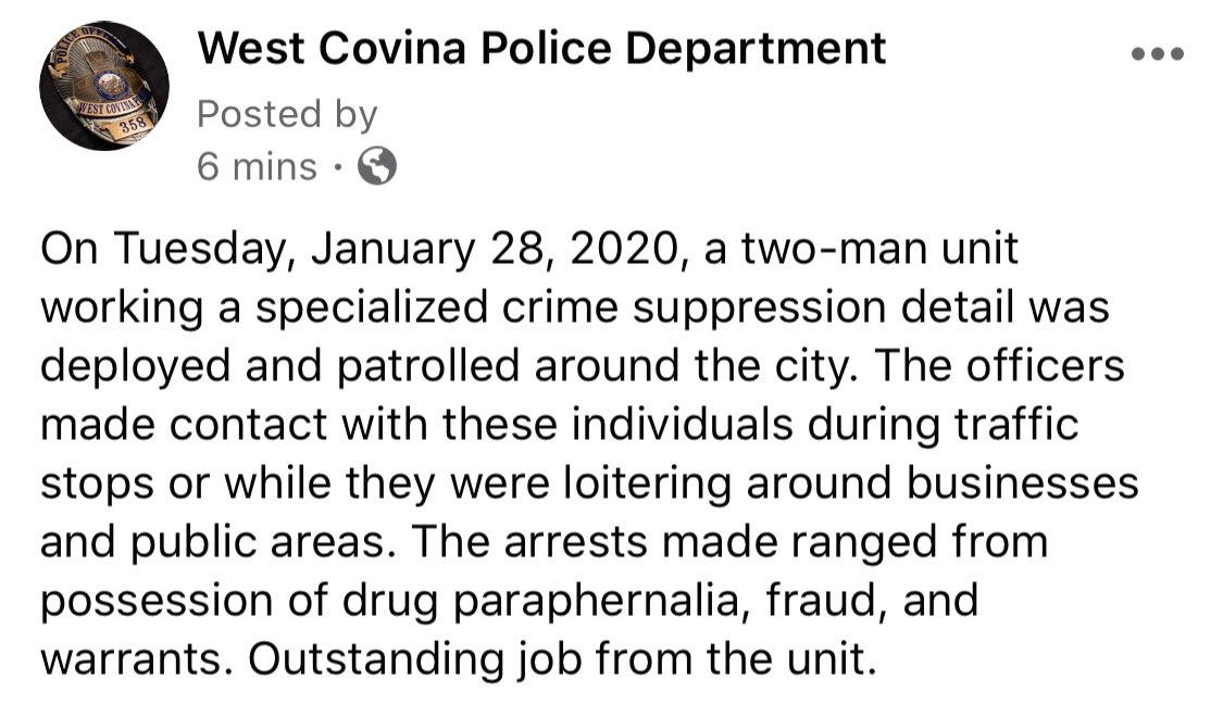 WestCovinaPD's tweet photo. https://t.co/sIgX0uMtOE