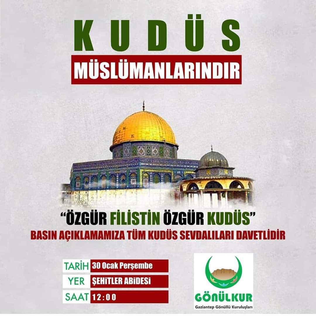 ANTEPKALEMDER's tweet photo. Gaziantep Gönüllü Kuruluşları olarak #freePalestineKudues #FreePalestina #FreeQuds için basın açıklaması yaptık. https://t.co/bq2kmIXvf3