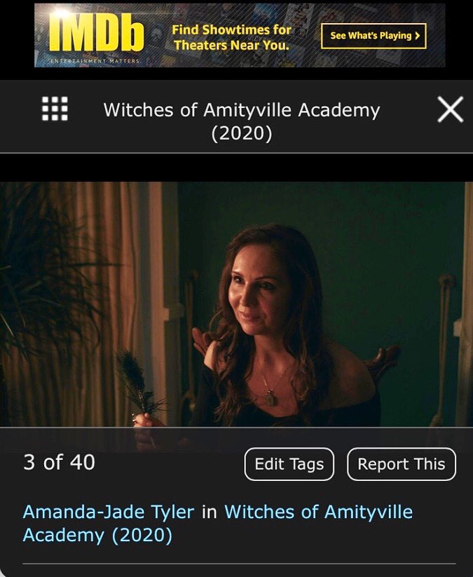 AmandaJadeTyler's tweet photo. Still photos from Witches of Amityville Academy π@proportionproductions @imdb #witches #witch #witchesofamityvilleacademy #witchesofamityville #actress #movie #film #featurefilm #baddie #horrormovies #acting #imdb https://t.co/fuzcdGPDQ6