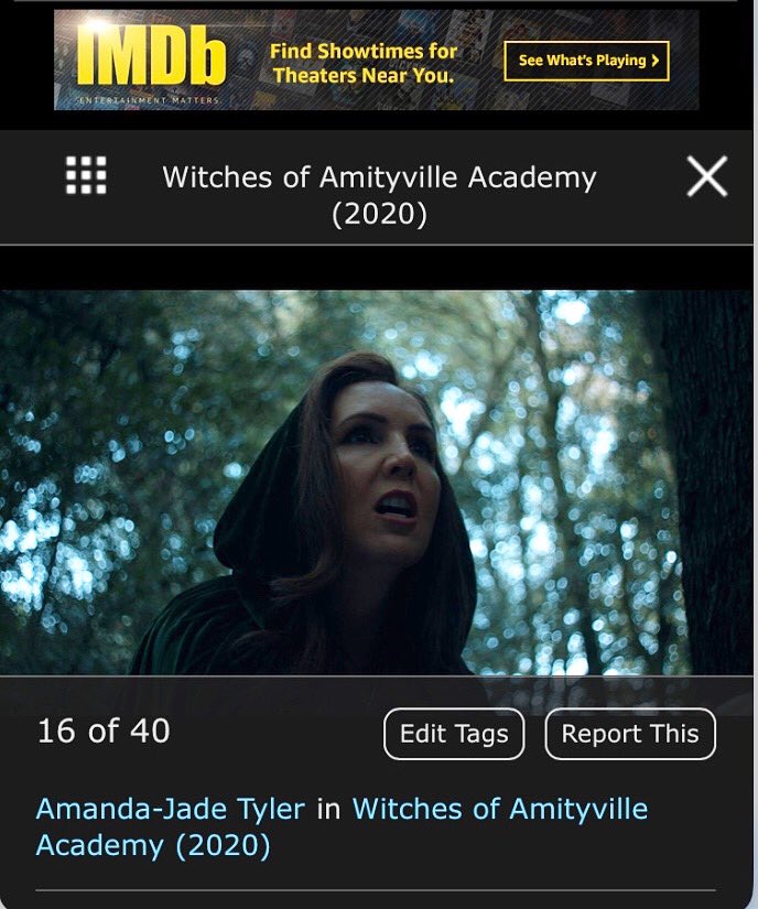 AmandaJadeTyler's tweet photo. Still photos from Witches of Amityville Academy π@proportionproductions @imdb #witches #witch #witchesofamityvilleacademy #witchesofamityville #actress #movie #film #featurefilm #baddie #horrormovies #acting #imdb https://t.co/fuzcdGPDQ6