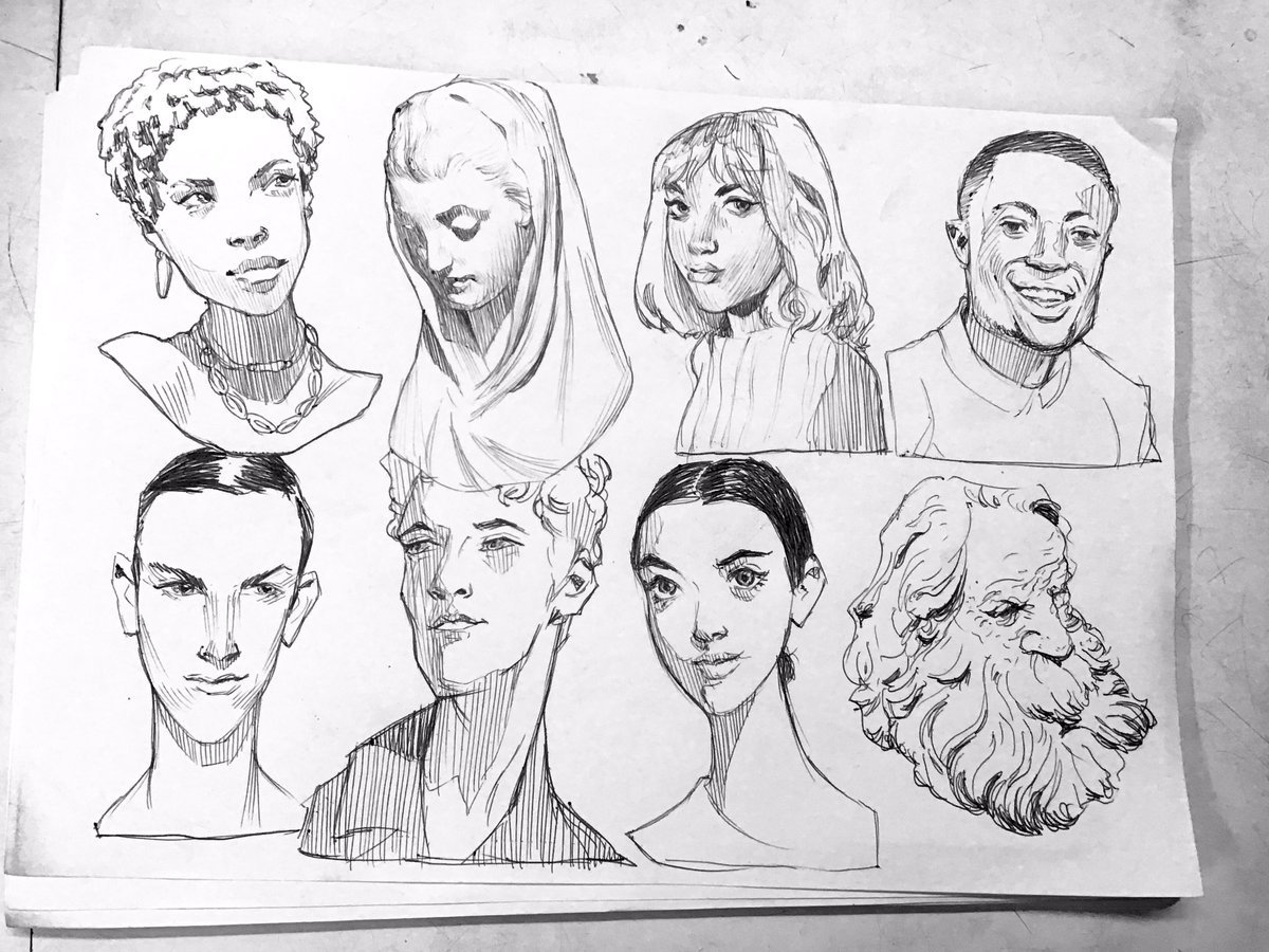 Cool down sketches to end the day 