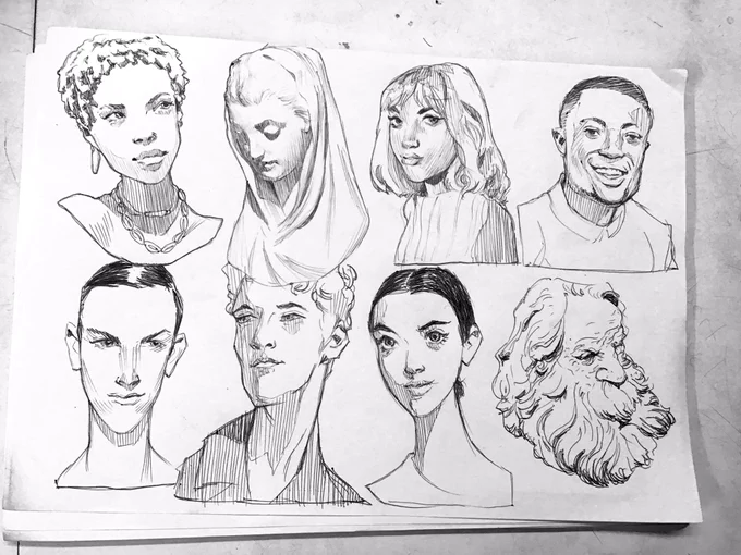 Cool down sketches to end the day 