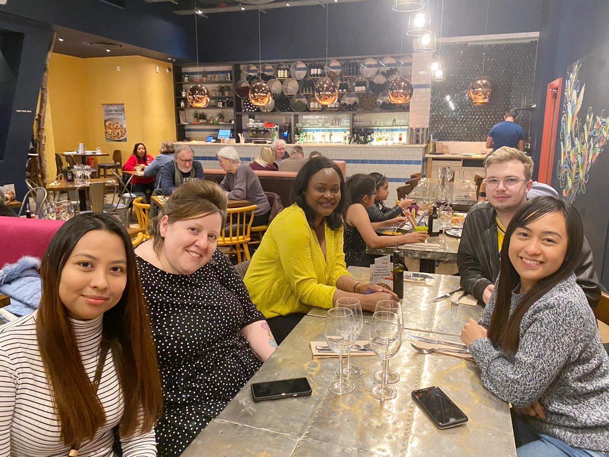 Tara2783's tweet photo. CDU evening out at Zizzi https://t.co/pBOWk05dPf