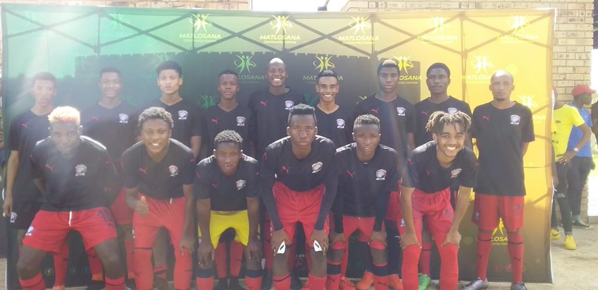 MatlosanaG's tweet photo. The respective Matlosana XI &amp; Ezenkosi teams 
#MatlosanaGames #TheGameIsOurs @Tildy992 @KLDlifestyle @KlerksdorpNews @KLD_Record @ltmadikane @MoyakheVusi @PhefiM @MarksMaponyane @BamuzaSono @Jomo_CosmosFC @NathiMthethwaSA @ArtsSportNwpg @dino08bravo @MarawaSportShow https://t.co/WgsfKXaTVy