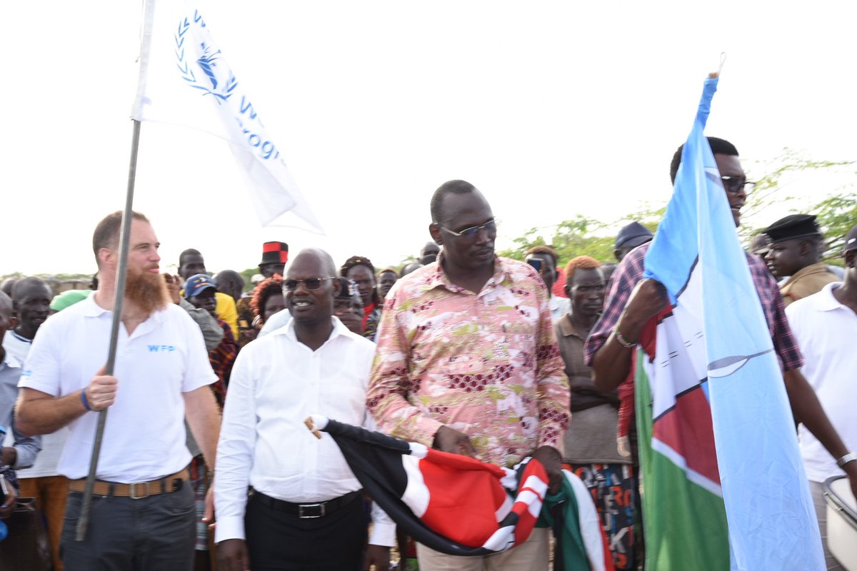 TurkanaCountyKE's tweet photo. Deputy Governor @LotethiroPeter today presided over the launch of ten boats and fishing nets worth Sh11million provided by  @WFP, under the Sustainable Food system Programme at Kalokol in Turkana Central Sub-County. https://t.co/g3m4bEWYs6