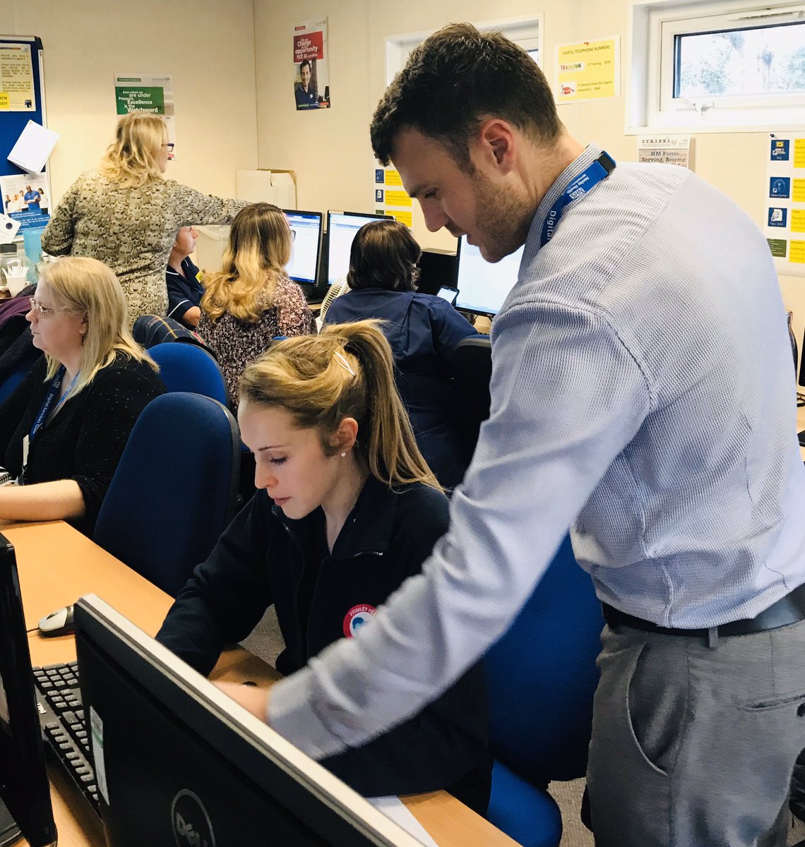 DigitalFHFT's tweet photo. Bed Management Training today @FrimleyHealth a success!! Thank you so much @princeclan ☺️ Getting ready for the launch 🚀 of #eHiP See you at Wexham site on Monday #bedmanagement #patientflow #nervecentre https://t.co/RV1baCmJU3