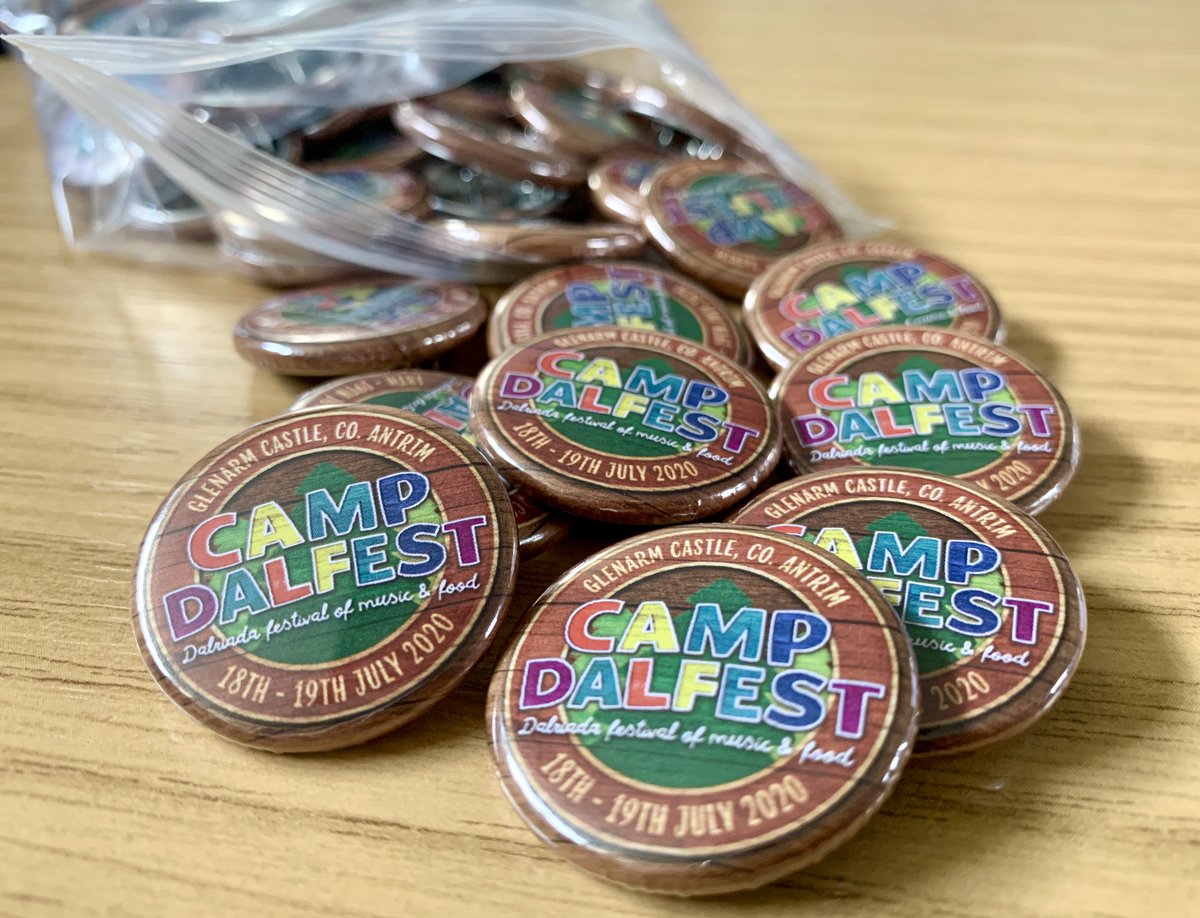 Right then......who wants one of these badges? We’re going to be doing some cool and quirky festival merch this year. Stay tuned.....