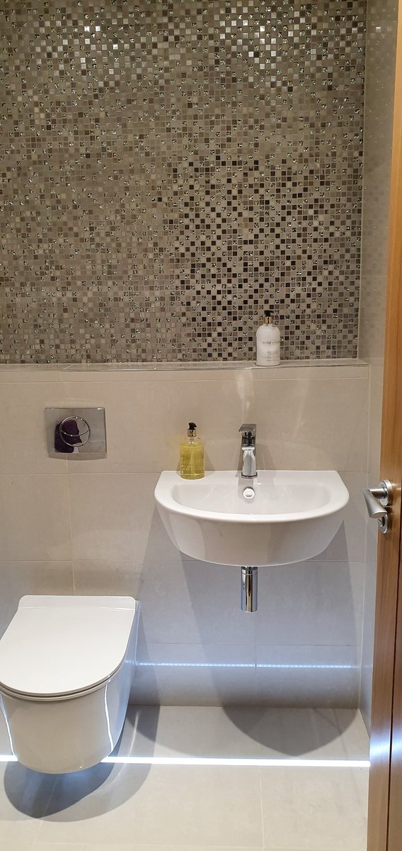 Finally finished. Family love it. Thanks to soak.com for supplying the toilet, basin, tap and loving the chrome waste to finish it all off. <a href="/we_are_soak/">we_are_soak</a> #tully