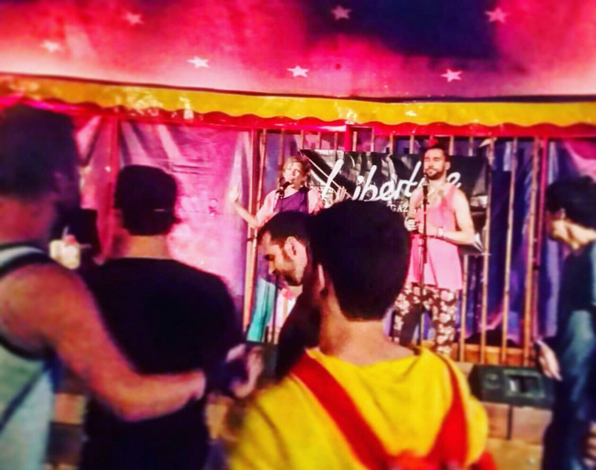 StickyBiscuits's tweet image. here's some throwback to our gig at #Vogelball last august and dancing with friends at #Hamburg #pride

have a sticky start into 2020 everyone ^_^