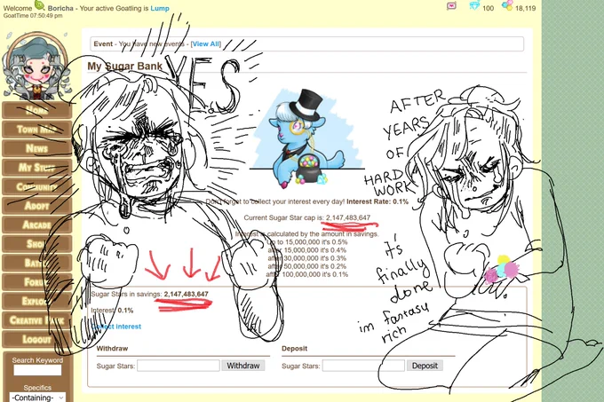 i finally hit the goatlings ss limit and it Feels Good 