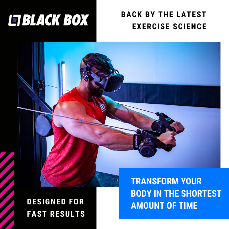 blackbox_vr's tweet photo. The Black Box VR system delivers a real workout based on the latest exercise science and validated by hundreds of studies. It was designed to create fast results and to completely transform your body in the shortest amount of time. #VRfitness #workout #VR #blackboxvr https://t.co/hnK79S9AfP