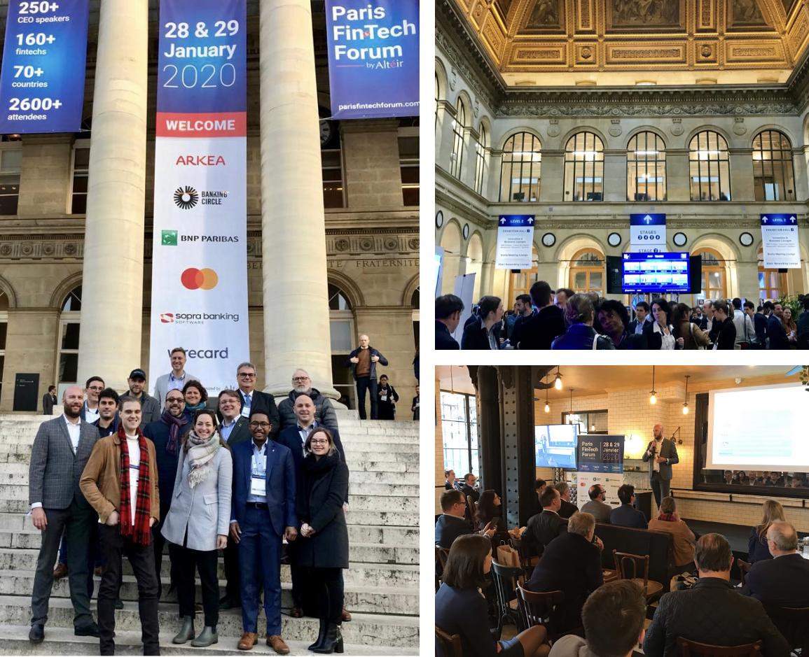 Acclr_CCMM's tweet photo. 1/2 | JOUR 3 Mission commerciale #Fintech à #Paris &amp; #Luxembourg: Séance de pitchs Paris Fintech Forum 2020 #PFF20 :
▶️@Dataperformers @aminebenayedba
▶️ Flare Systems: Mathieu Lavoie  
▶️@KairaTech @eric_nicoll
▶️LexRock AI: Alain Lavoie  
▶️@OfficiumLIVE @bpprive
#MissionAcclr https://t.co/qScazIkjlt