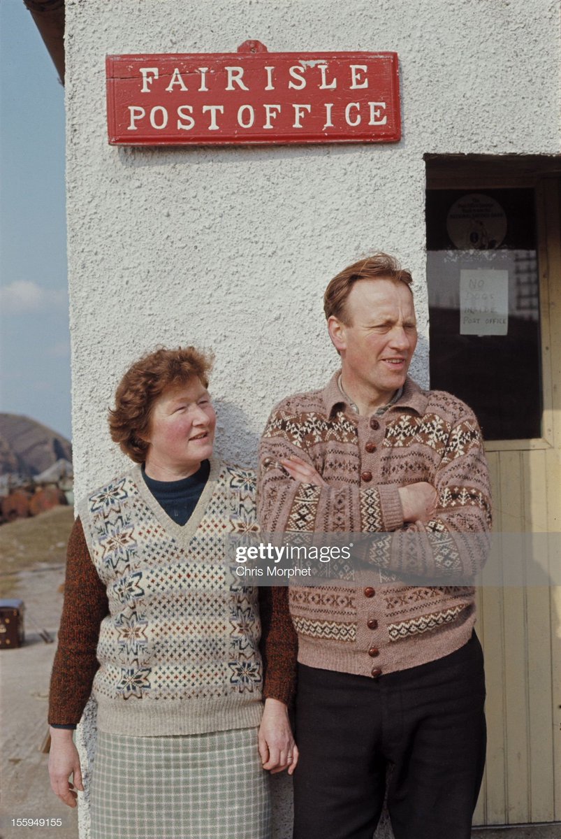 The Fair Isle Post Office and telephone box.