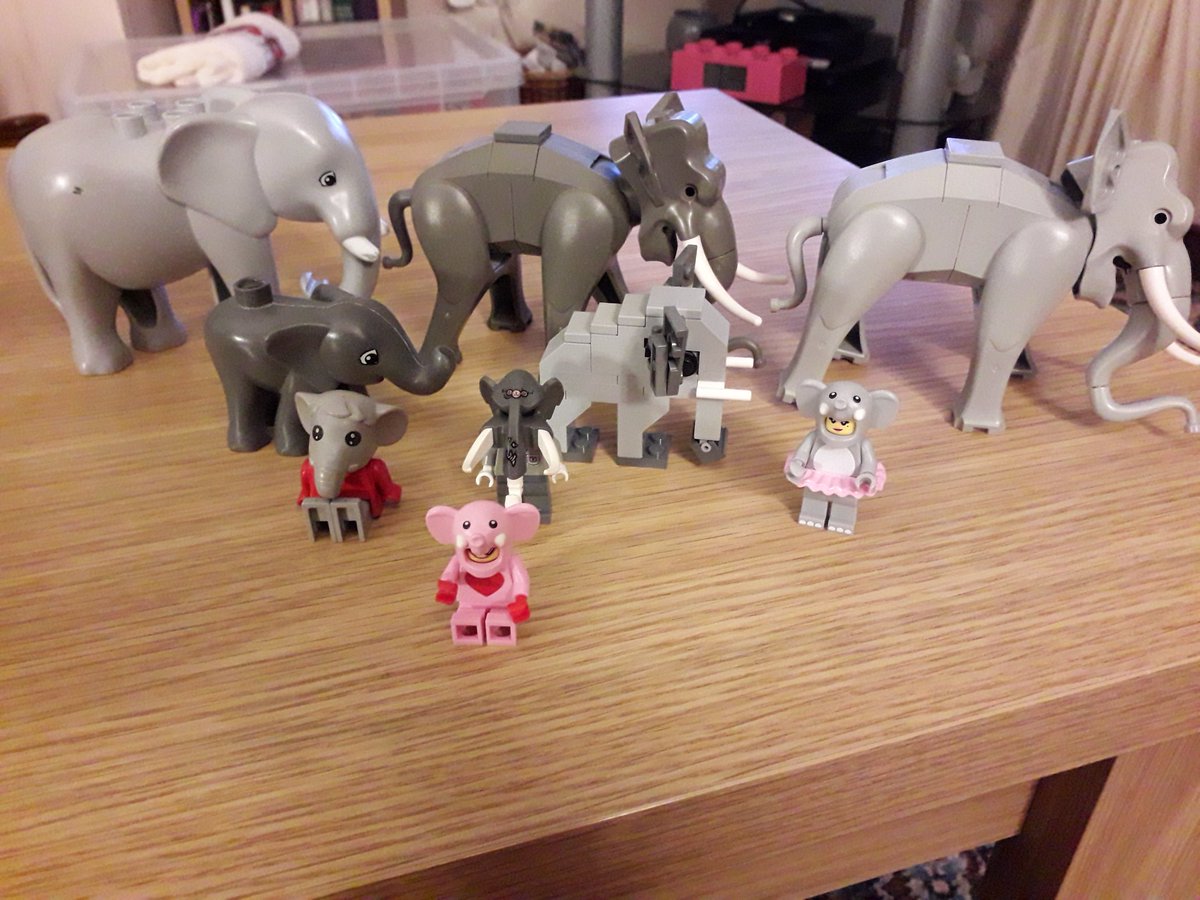 AirdChristine's tweet photo. Love my Lego elephants! 😍😍😍 https://t.co/x76fZ06OLh