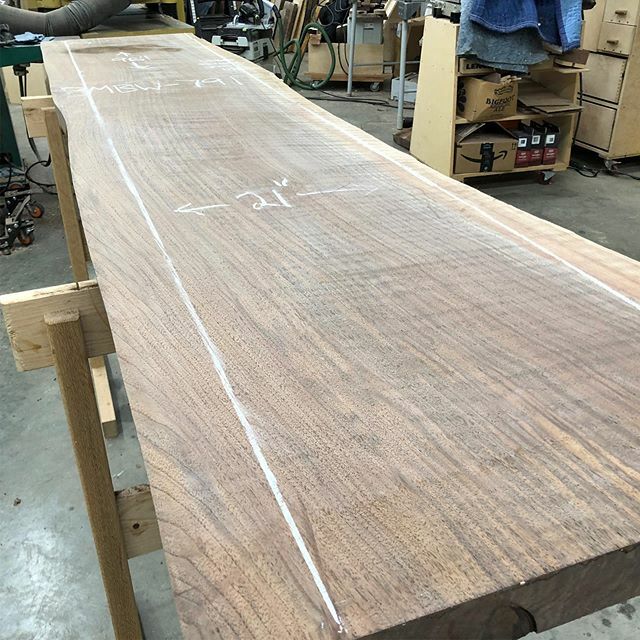 joethiele's tweet photo. Starting to prep a book matched set of slabs today. Destined to be a heavy-ass coffee table. So long live edge.
.
.
.
.
#boundaryfogfurniture #slabs #oregonblackwalnut #woodworking #coffeetable #waterfalltable #bookmatch #customfurniture #portland #seattle #figuredwood#woodw… https://t.co/P19Eqvf6uI