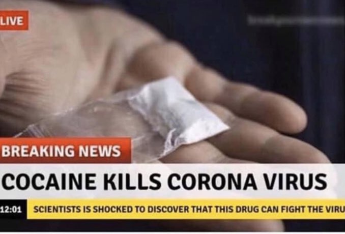 Breaking News:                                   #coronavirus 🦠