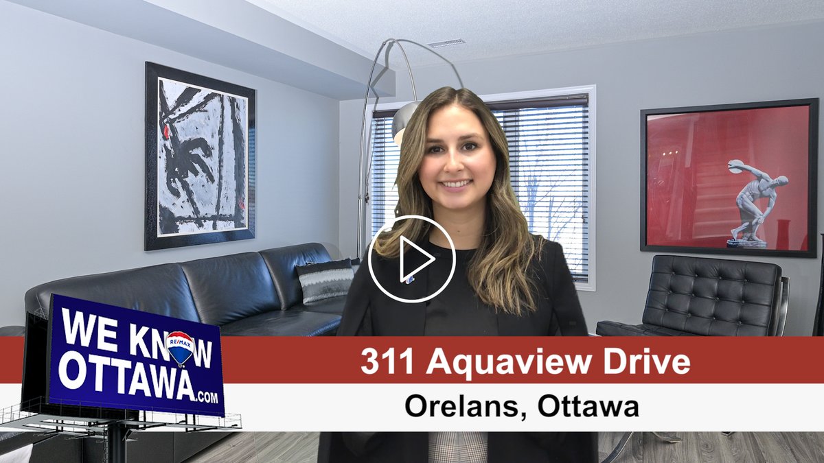 weknowottawa's tweet photo. #VIDEOLISTING
๐ก 311 Aquaview Drive - Avalon
๐ฐ$300,000
๐Link: https://t.co/rrT66TMK0a
โ๏ธCall the Hamre Real Estate Team to Book your Showing at 613-841-2111 #WeKnowOttawa #inspiringdreams #Ottawa #REMAX #RealEstate #remaxAffiliates #househunting https://t.co/veckUorocj