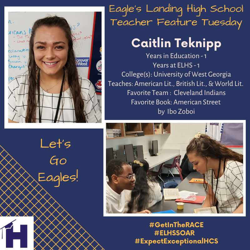 ELHS_HCS's tweet photo. Everyone stop what you are doing & get to know @cteknipp, one of our fabulous 1st-yr faculty members. Ms. Teknipp AKA Coach Teknipp is huge fan of the Cleveland @Indians. Her favorite book is American Street by @ibizoboi. #ExpectConnections #GetinTheRACE #ExpectExceptionalHCS https://t.co/rvqu5fzzAD