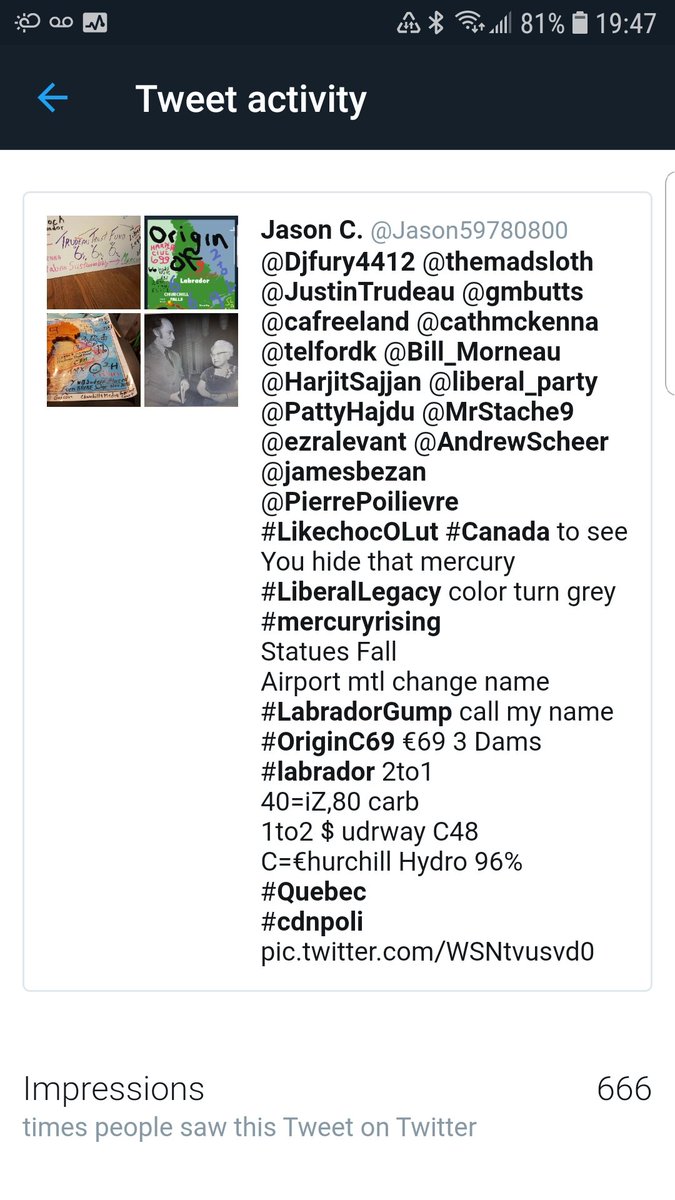 Jason59780800's tweet photo. @TomTSEC @DeniseInCanada @TreyLebrecque @Gilly_Bean42 @JustinTrudeau @MrStache9 @8yeargap1111 @TrueQanuck11 @TwacE_T @bgirl0001 @KieserBill @Franktmcveety @cangal21 @Bird5Ca @WeAreCanProud @Canada64617821 @Lots_Of_Fun_69 @CandiceMalcolm @sunlorrie @ezralevant @LeonardRoxon #LikechocOLut
Is this a sign #LabradorGump
3 DAMS OF LABRADOR
#OriginC69 pre82 669
Ability to come 699
Hydropower of last 2 bypass #Quebec EXPORT
Otherwise #SNCLavalin survives
#Canada last option not 2to1
1/3ร3
99 with1% #Trudeau Trust Fund
#TTF666 https://t.co/SUbZjLKDeY