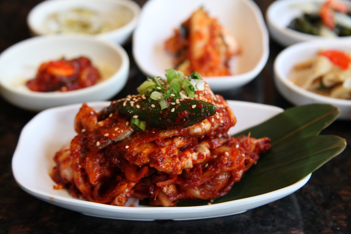 Spicy Raw Crab, 양념게장 well known Rice thief! Add this spicy-ness on your combo! 

#양념게장 #북창동순두부 #crab #rawfood #eaterla #eater_la #spicyfood #bcdtofuhouse #KOREANFOOD #soontofu