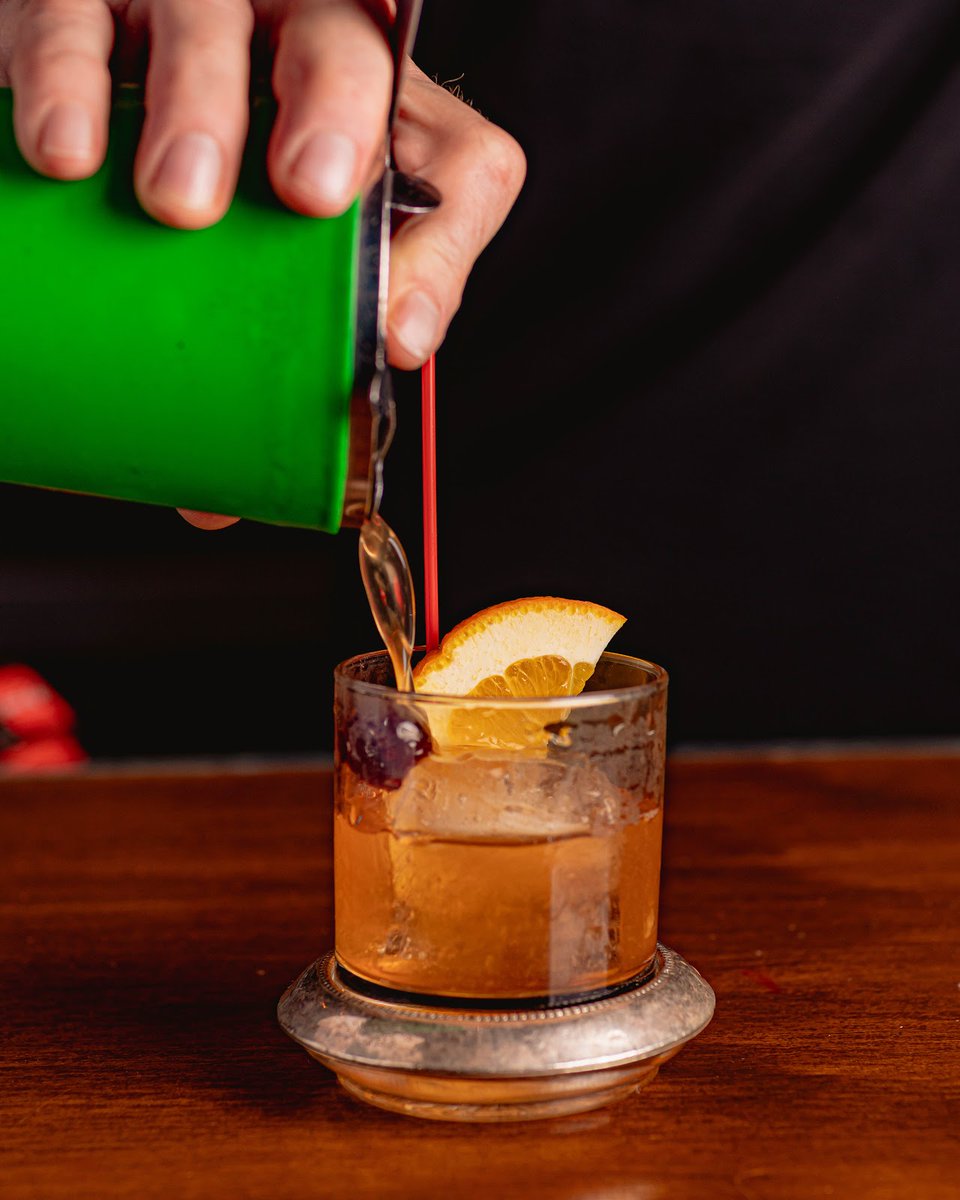 You’re invited to join us for Thirsty Thursday! Introducing one of our signature cocktails, “Blood and Sand”, made with scotch, sweet vermouth, orange, and cherry heering liqueur.