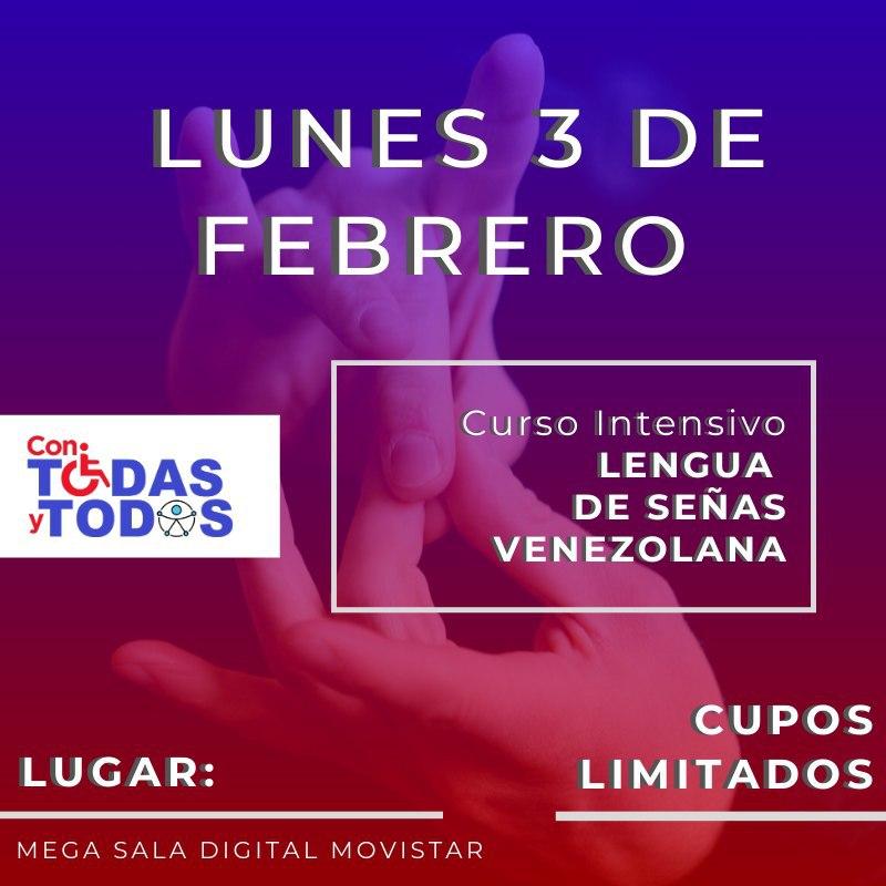 Contodasytodos's tweet photo. Recuerda inscribirte en el Curso Intensivo de #LSV que arrancaremos este #3Ene en #Caracas 

Vocabularios, Glosarios, Variables de Percepción Visual, Espacio Mental y más en una de las formaciones como usuario de este idioma más completa del país

+ Info contodasytodos@gmail.com https://t.co/BgMZWW6WRR