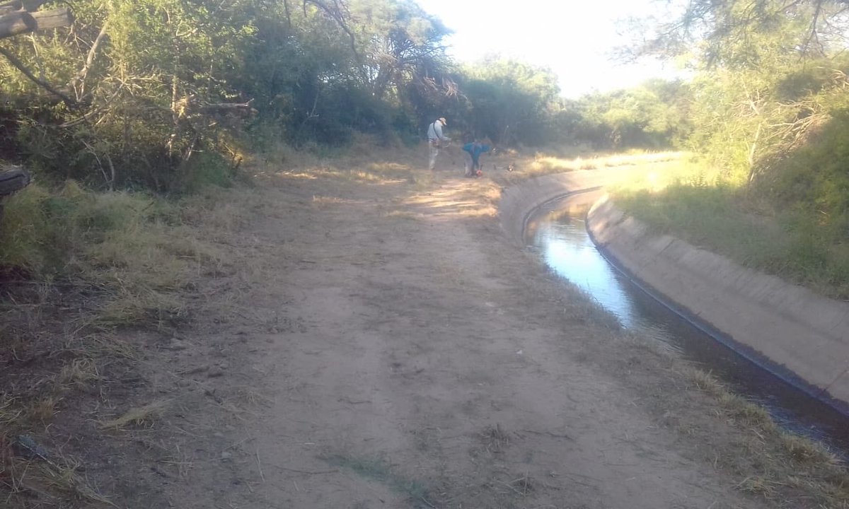 GPlencovich's tweet photo. Tareas de mantenimiento del camino de servicio del canal principal de riego en la zona de Los Chañaritos, dpto Cruz del Eje. @ObrasMinSP @MinSPcba @APRHI_CBA https://t.co/zphG8HwPdE