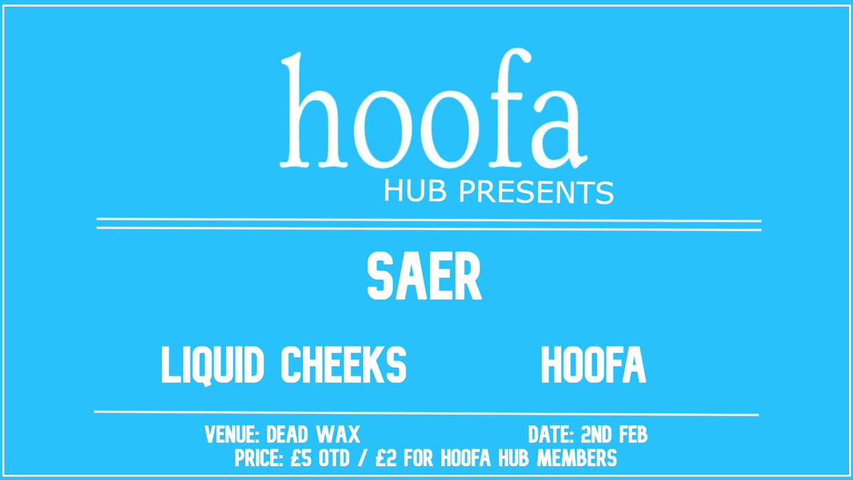 Playing <a href="/DeadWaxDigbeth/">Dead Wax Digbeth</a> this Sunday <a href="/hoofaband/">Hoofa</a> <a href="/CheeksLiquid/">LiquidCheeks</a>  #livemusic #birminghamlive <a href="/bbcintrowm/">BBC Music Introducing in the West Midlands</a> <a href="/BrumRadioAlist/">The OFFICIAL Brum Radio A-List</a>