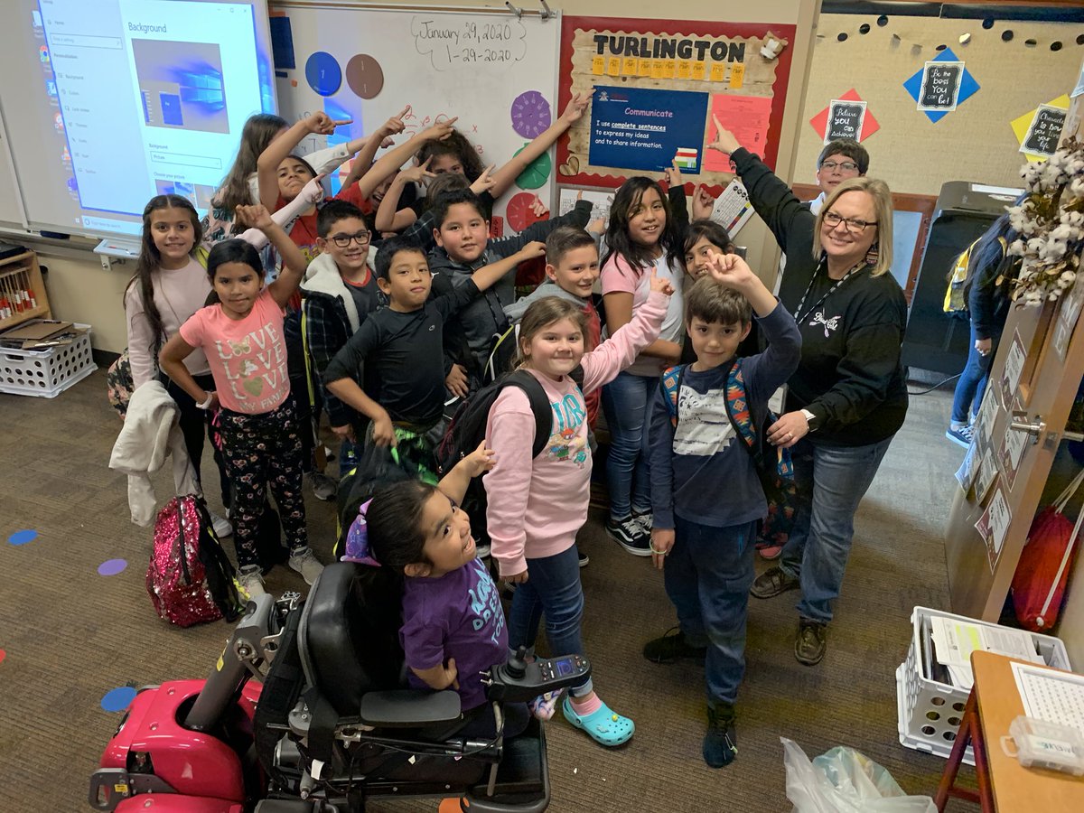 So proud of these kids!!! They spelled out Turlington with positive behavior golden PAWS to earn a movie and popcorn party!! #TESbulldogs #bulldogbrag #WISDGreatness