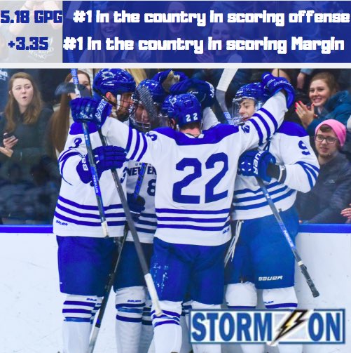 UNEhockey's tweet photo. If you like goals, make sure to head to the Harold Alfond Forum the last month of the season! We’re #1 in the country in Goals Per Game and #1 in the country in Scoring Margin, outscoring opponents by 3.35 goals per game!
#StormOn #UNEHockey https://t.co/prPlbZex5d