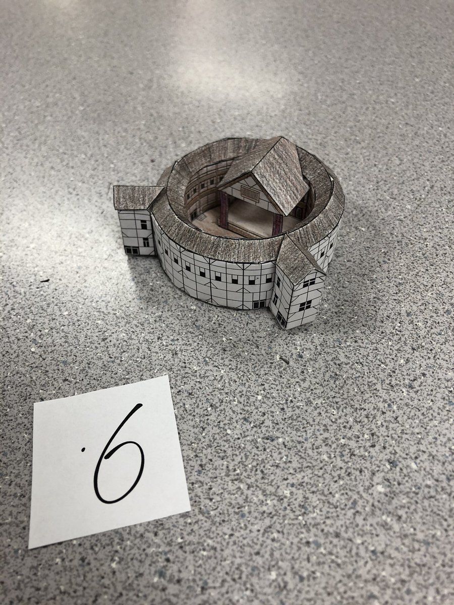 abblee_'s tweet photo. As an intro to Romeo &amp; Juliet, we created 3D models of Shakespeare’s Globe Theatre. Don’t let the size fool you... these took a lot of work! Students were excited to share their finished products today! #9thGradeLit #Shakespeare #KeepChopping https://t.co/xjpF8ZY9Dj