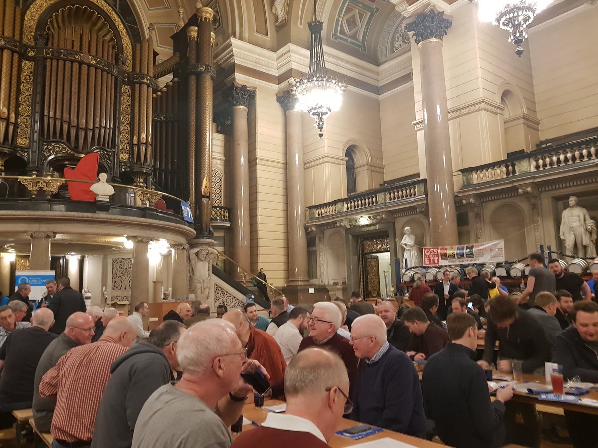The St George's Hall Winter Ales Festival is taking place this weekend! Come have a taste of your favourite beers before they're all gone.. 

#merseyfocus #livenewsday #CAMRA #bringbackales