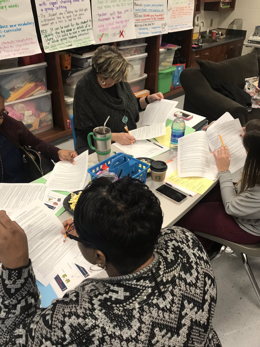 BLT711's tweet photo. Great day of PL at The Hill. Great dialogue on deconstructing word problems, building consistency across the building. Collaborating on struggles &amp; filling our toolkit to overcome those struggles. These days are always my fave ♥️ #thehillwill #gscsmath @JordanHillElem https://t.co/nzmifFNJr2