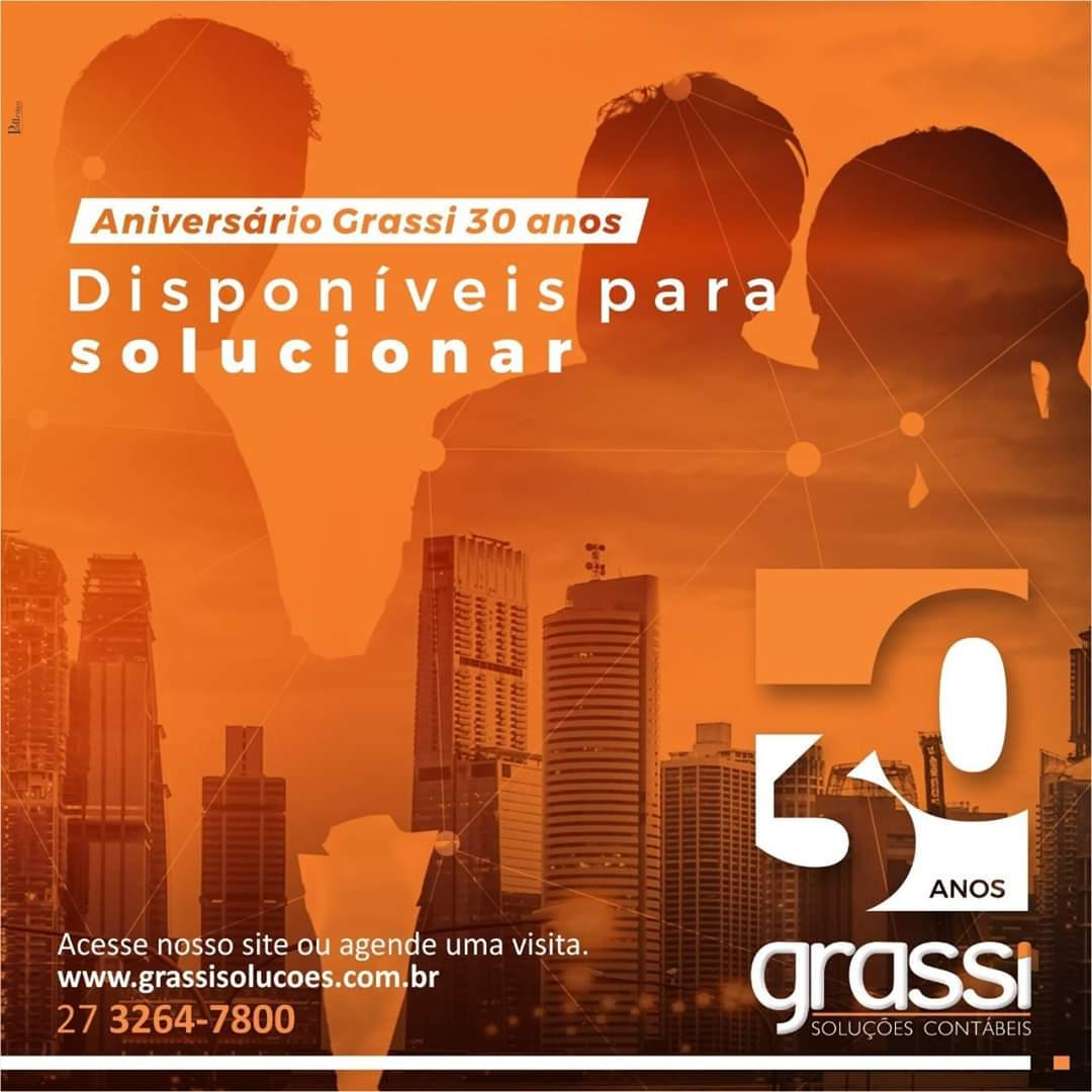 GrassiSolucoes's tweet photo. Esse ano completamos 30 anos de mercado. 
30 anos de soluções, inovação, tecnologia e sucesso construída com trabalho em equipe, parceiros e nossos clientes que acreditam e estão ao nosso lado diariamente. https://t.co/oopT4ezNR5