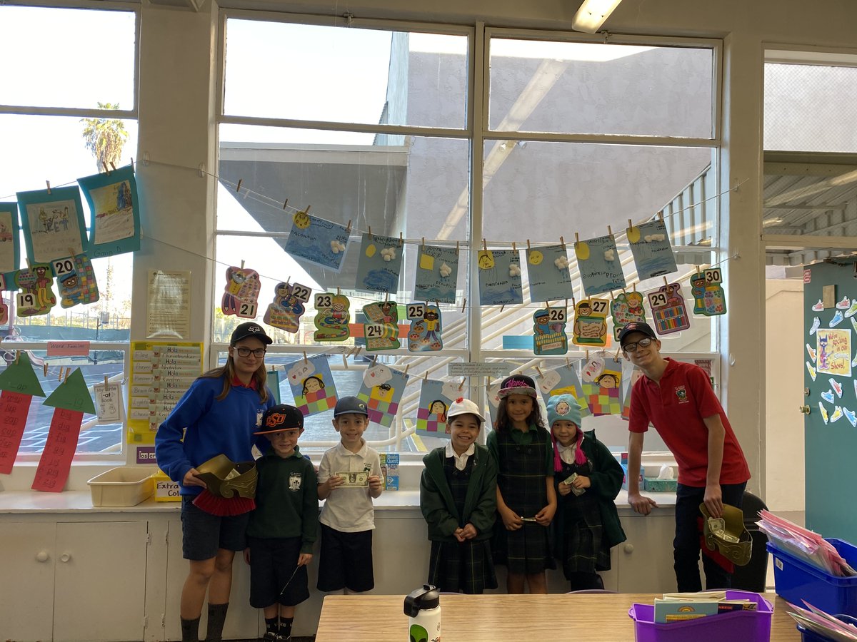 SMAlamesa's tweet image. Students wore caps to school &amp;amp; donated a $1each to support the mission of @CapsForKids - to put a cap on the head of every child battling cancer.#CSW2020 #CSW20SD @DioceseSDschool