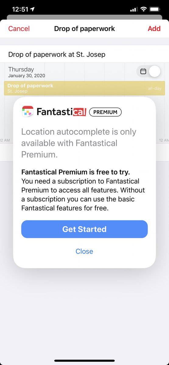 mikeejt's tweet photo. What kind of bullshit is this @flexibits?!?
I bought your app less than a year ago and now I can’t even choose a location for my meetings?!?
🤬😡🤬
#fantastical3 #Fantastical https://t.co/3qTfnXRlYi