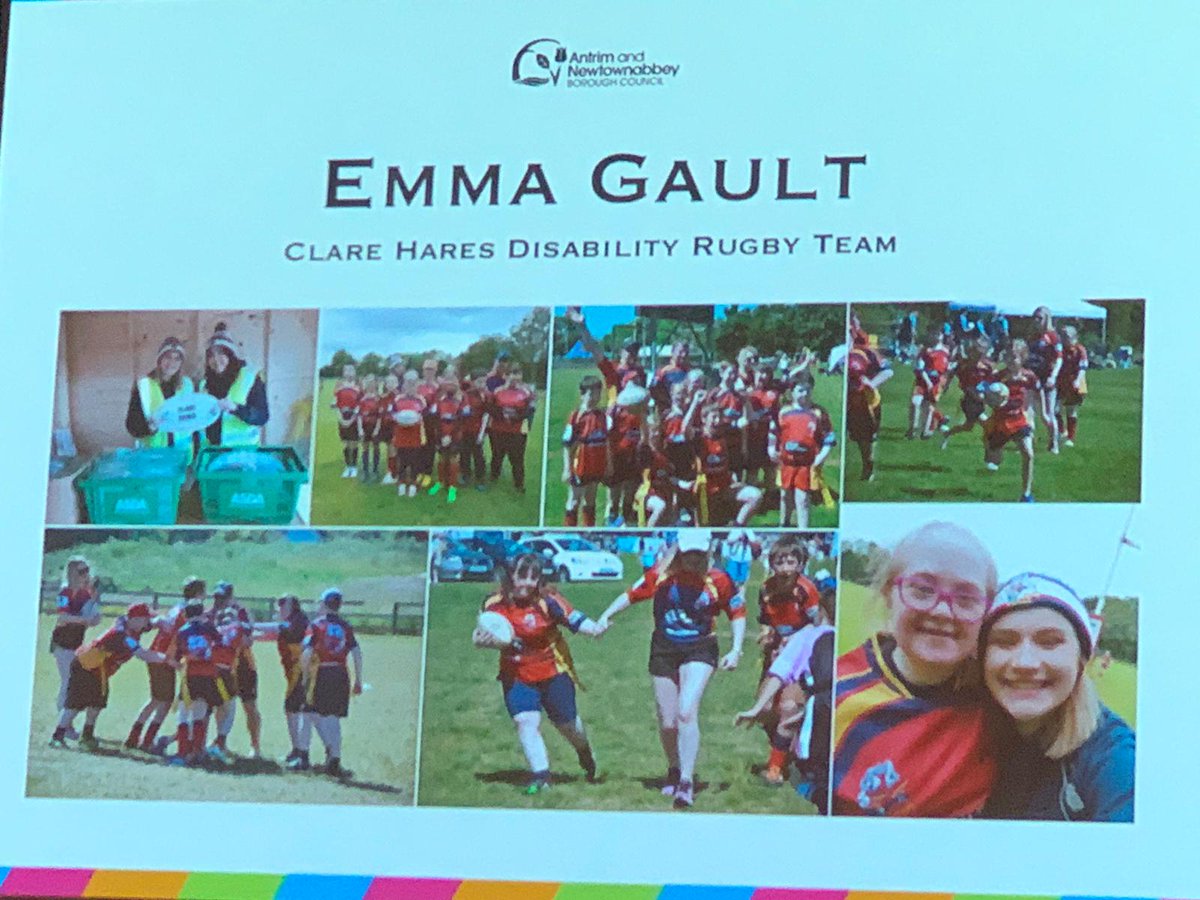 Fantastic evening <a href="/ANBorough/">Antrim & Newtownabbey Borough Council</a> Legacy Bursary Scheme Presentations. Proud of our winner @emmaagault . Well done Emma. #believeacheiveandsuceed #goHares