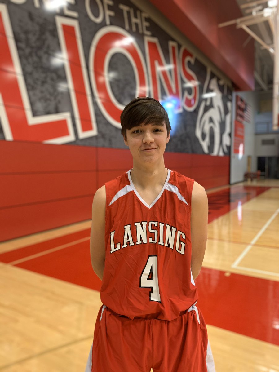 Congrats freshman player of game vs blue valley Michael Bert!