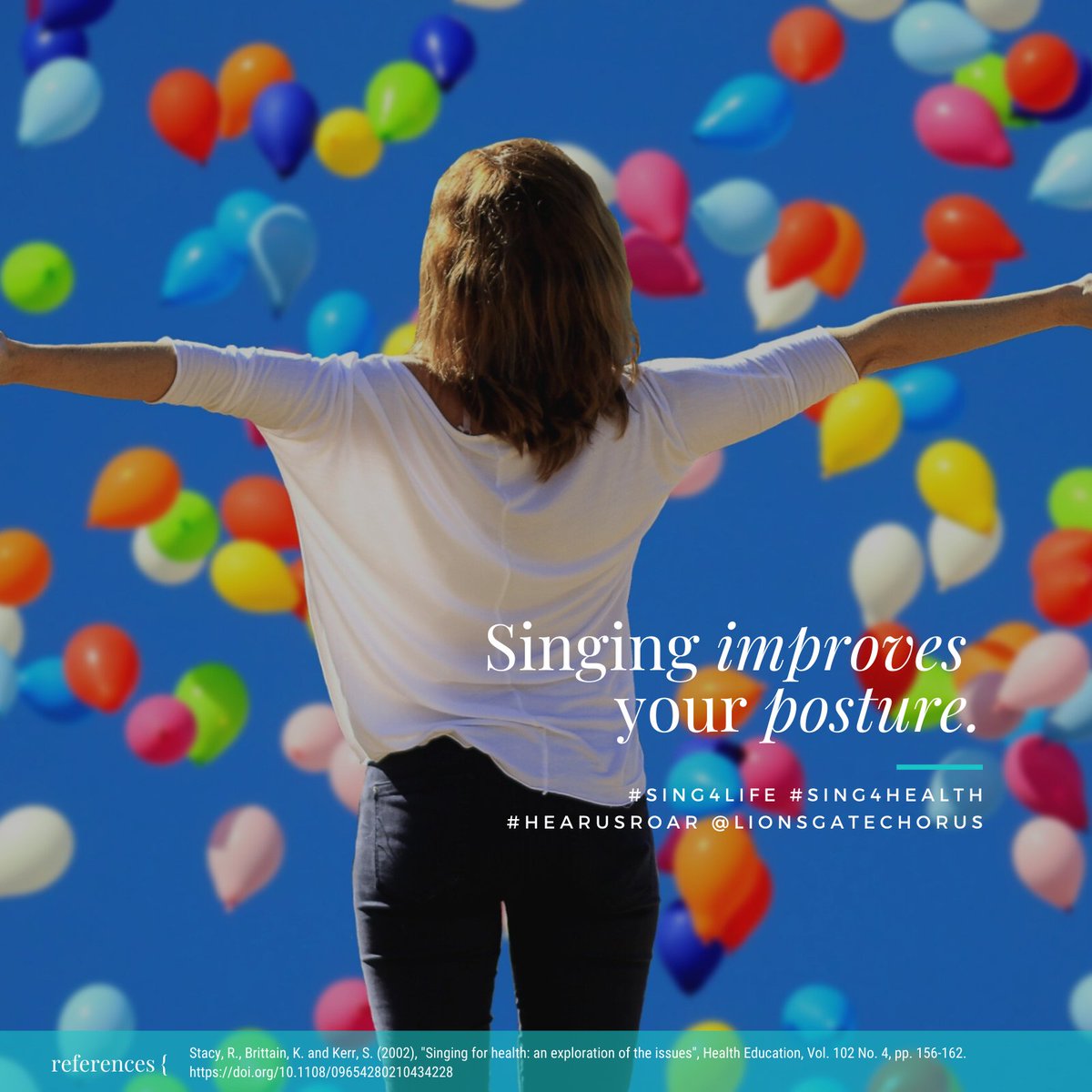 Fact: Singing improves your posture! #wellness20 #sing4health #sing4life #hearusroar #lionsgatechorus

Check out our round-up of some of the top health benefits of singing at ow.ly/VisD50y7muT

Sing with us! lionsgatechorus.ca/join-us