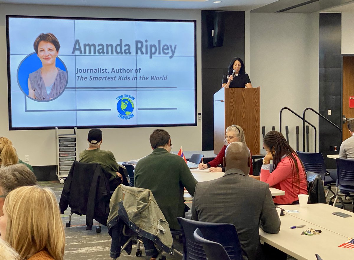 Thank you to journalist and author <a href="/amandaripley/">Amanda Ripley</a> for kicking off our inaugural Region 10 Global Education Symposium this morning with an amazing keynote speech! #R10ESC #R10Global