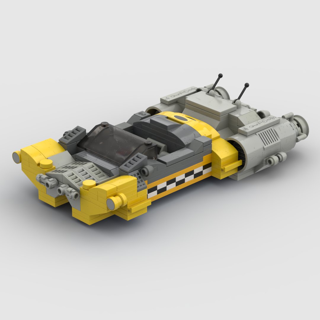 acialist's tweet photo. Modified taxi speeder (Modified for RACING)
#lego #taxi #speeder #legoart #diorama #bricknerd #toy #car #racer #race #racing #yellow #checkered #engine https://t.co/8C3x5GnRfW