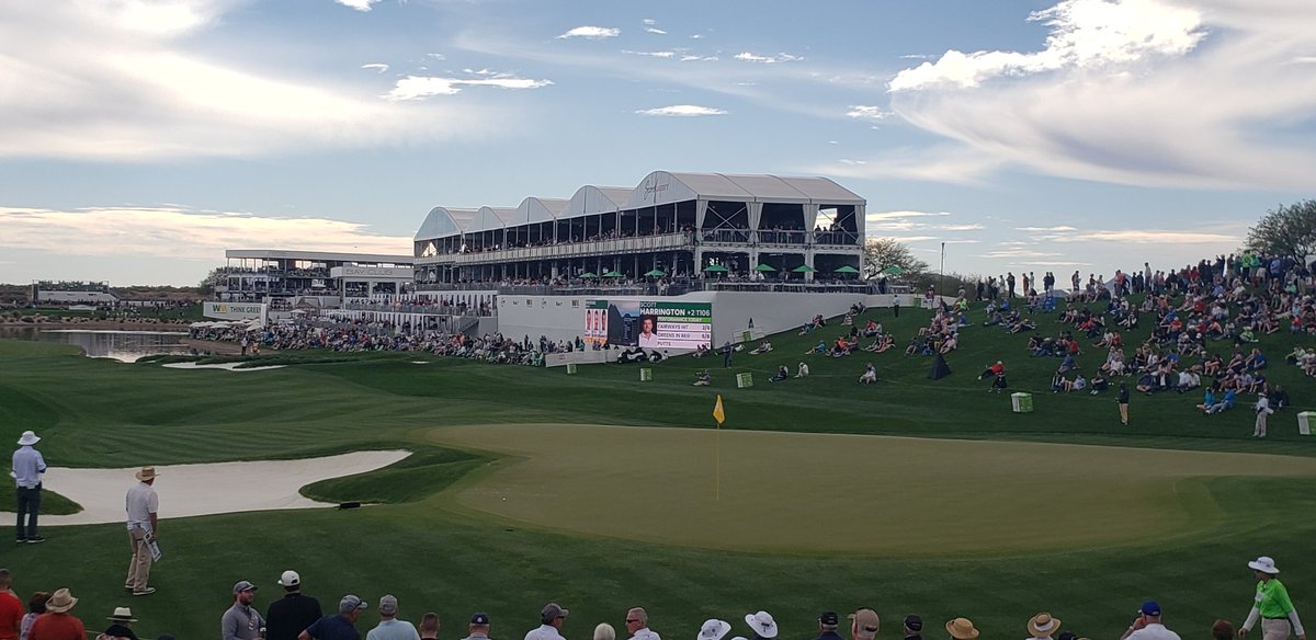 dirontappin's tweet photo. Come see the Foreside Team on the 18th Green!
#foresidedifference
#PhoenixOpen https://t.co/KihqViL1TQ