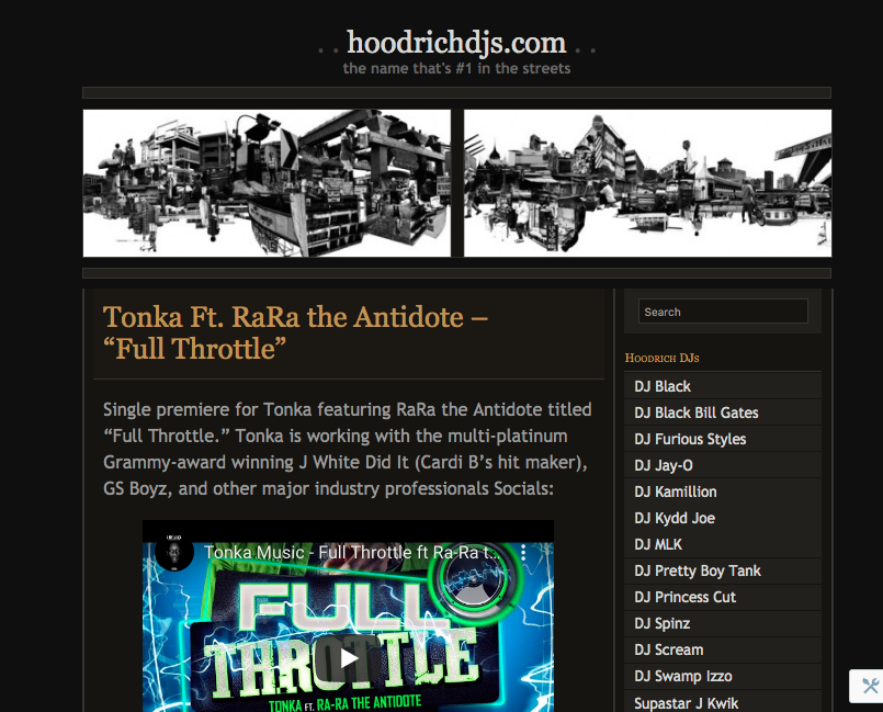 msrivercity's tweet photo. #np on #hoodrichdjs @IAMTONKA817 x @AntidoteRa - "Full Throttle" https://t.co/pY8Rl2o8HP https://t.co/mXTPZGIOWz